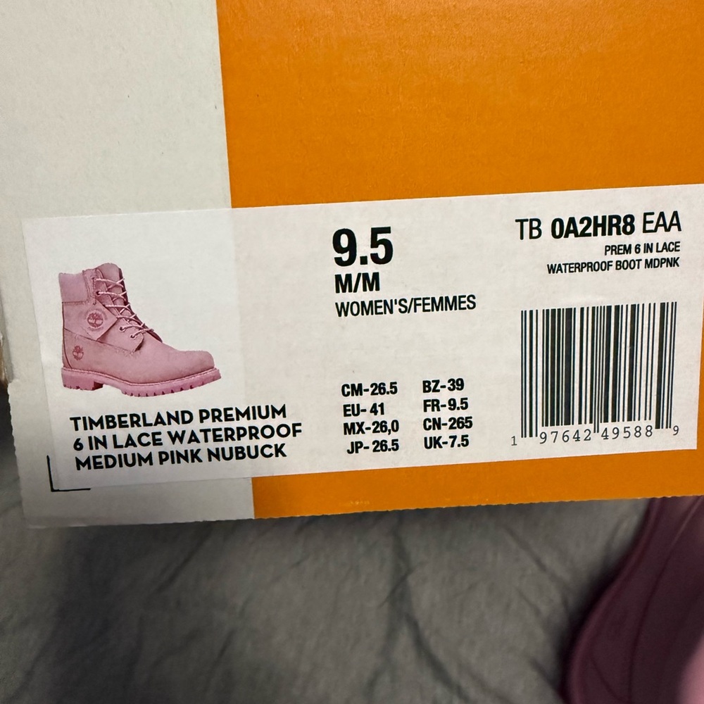Timberland Light Pink Lace-Up Boots - Picture 4 of 4